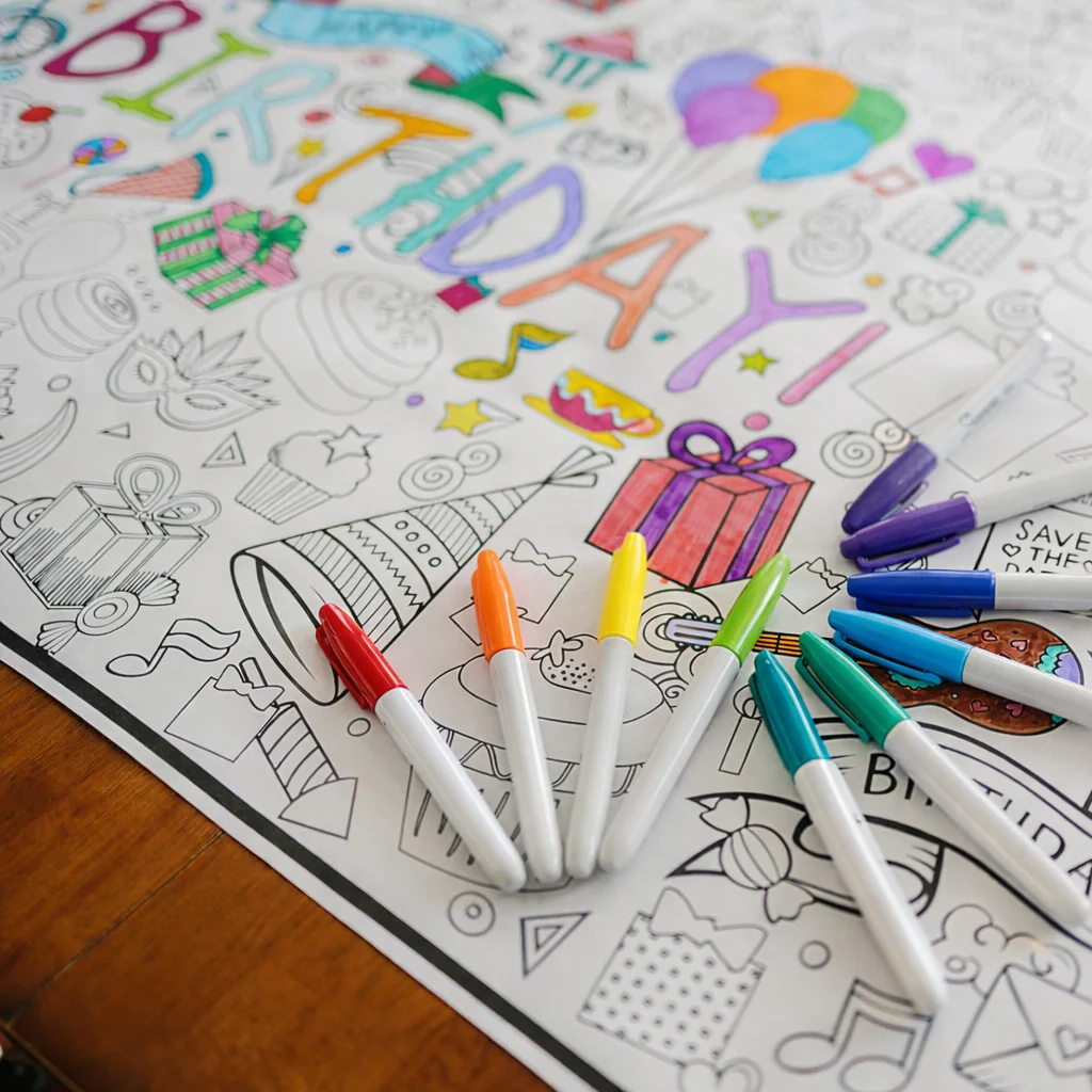 Birthday Everyday Event Poster and Banner | Large Coloring & Activity Poster for Celebrations, Kids, and Parties - Image 11