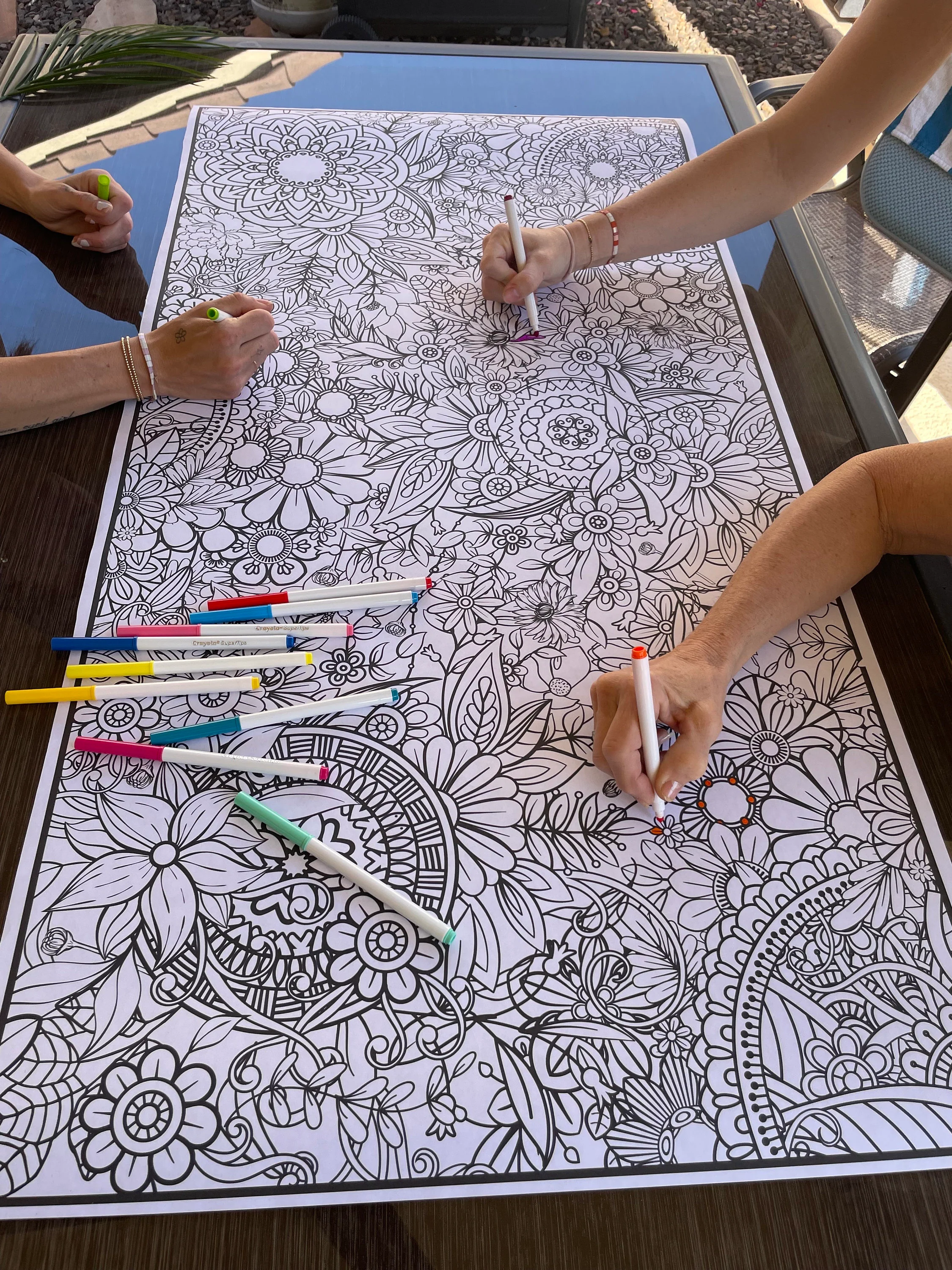 Flower Mandala Everyday Event Poster and Banner | Large Coloring & Activity Poster for Celebrations, Classrooms & families - Image 13