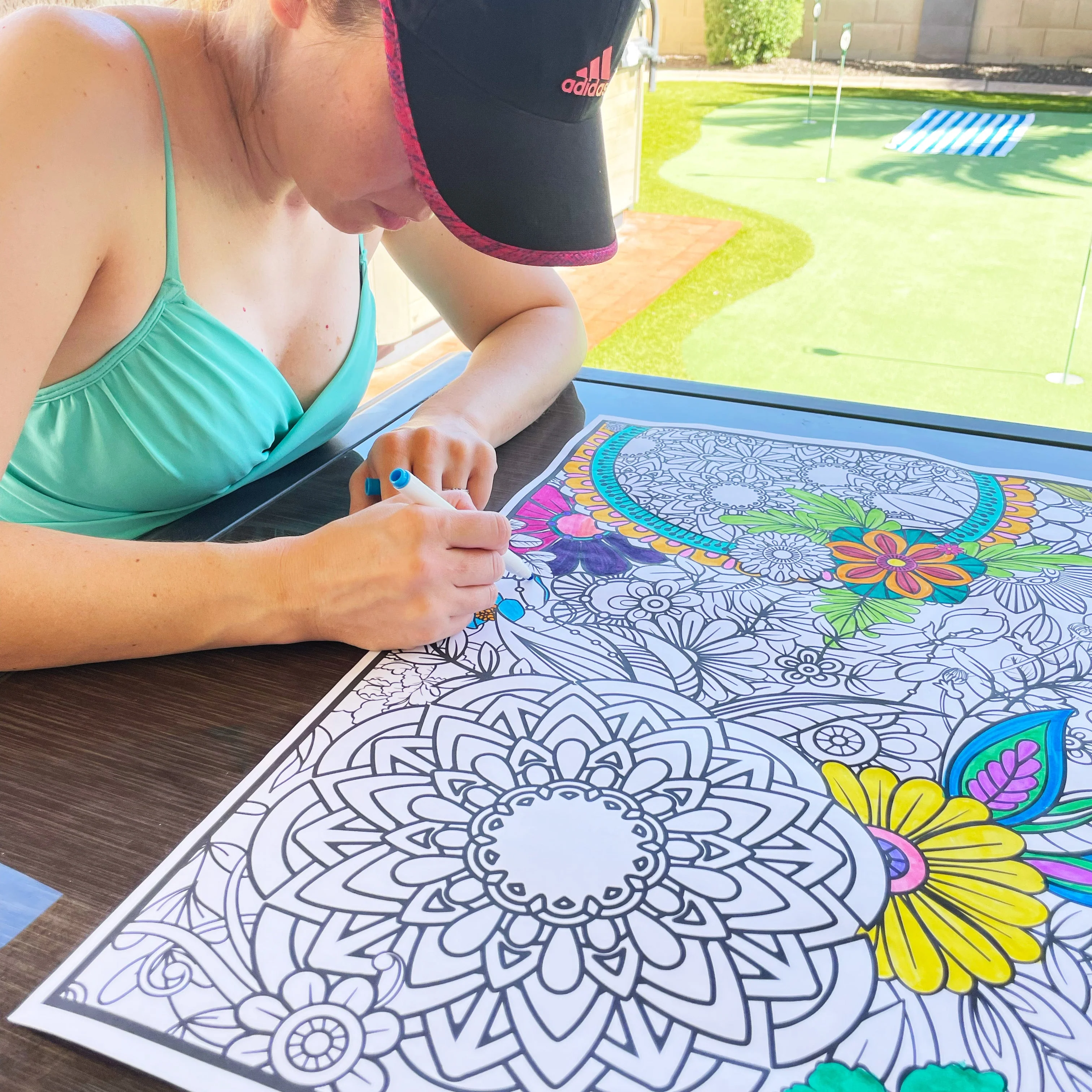 Flower Mandala Everyday Event Poster and Banner | Large Coloring & Activity Poster for Celebrations, Classrooms & families - Image 7