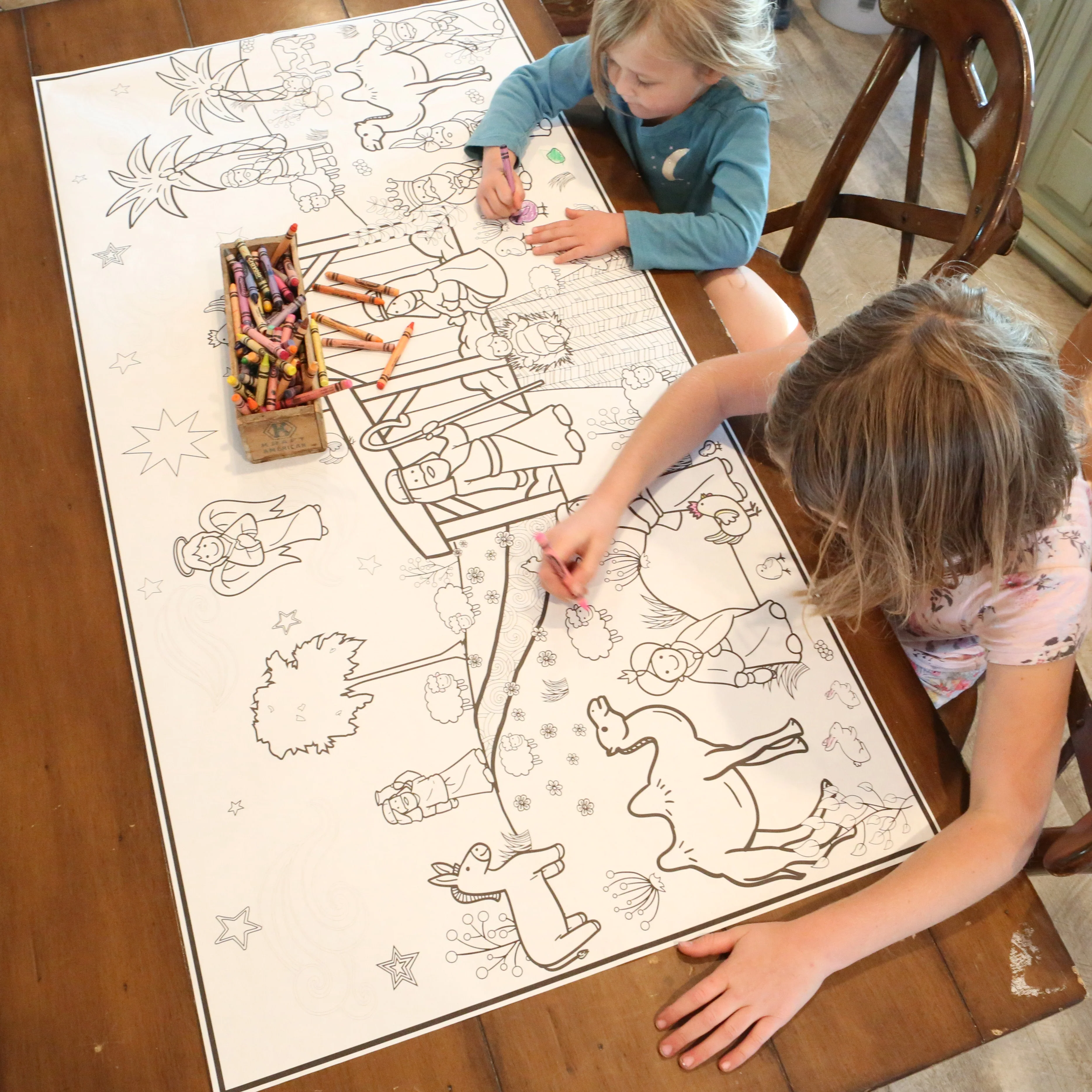 Nativity Everyday Event Poster and Banner | Large Coloring & Activity Poster for Celebrations, Kids, and Christmas Parties - Image 3