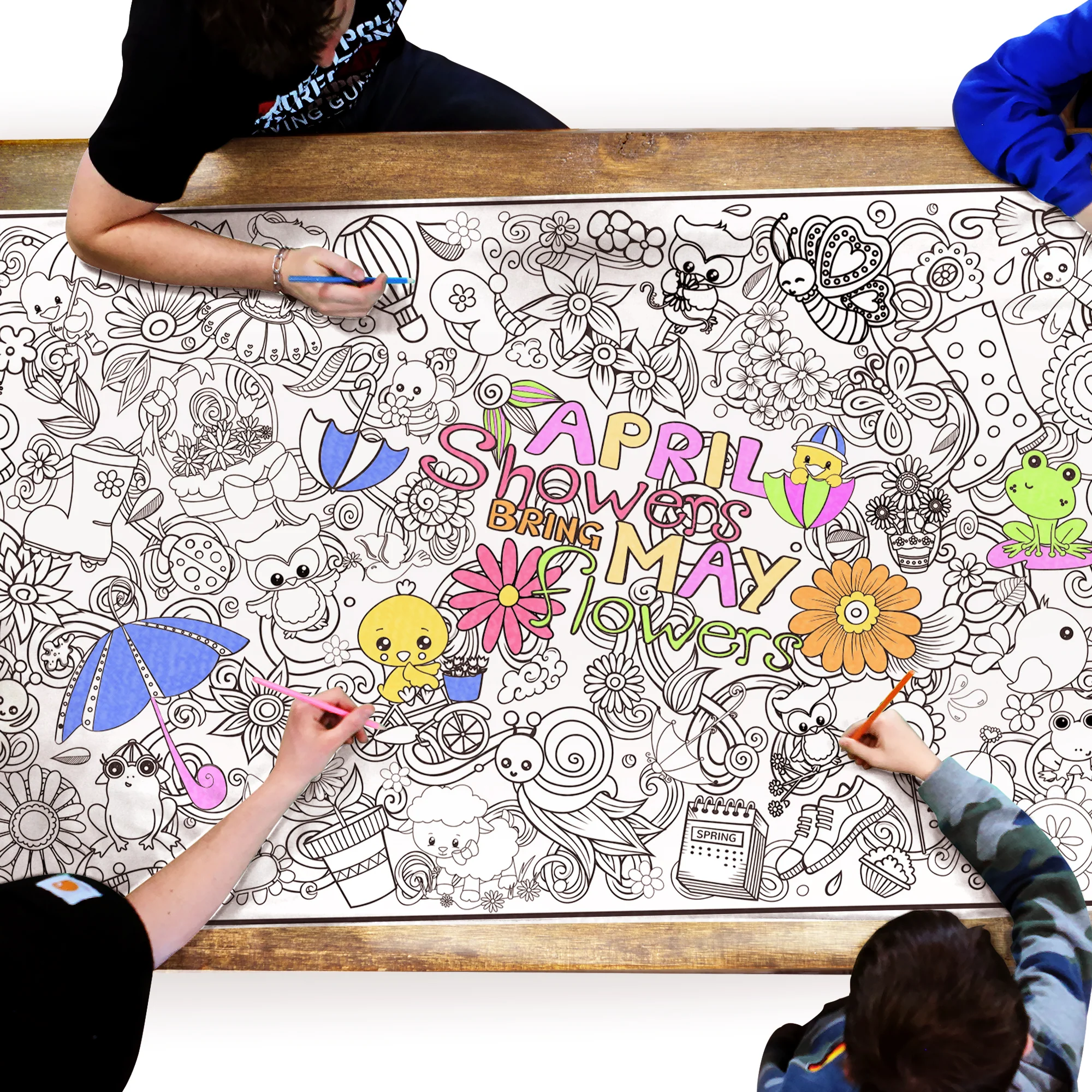 Spring Everyday Event Poster and Banner | Large Coloring & Activity Poster for Celebrations, Kids, and Parties - Image 7