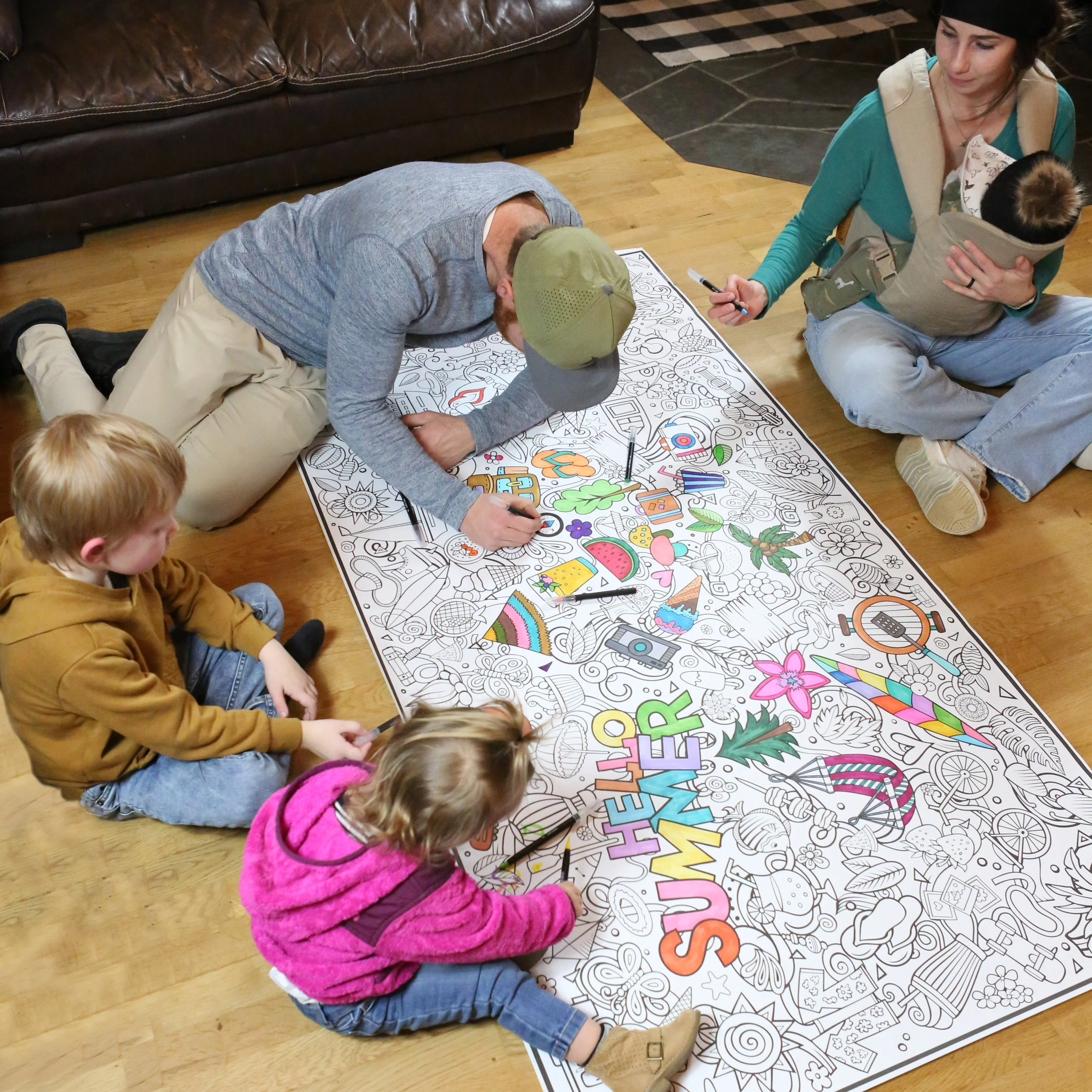 Summertime Everyday Event Banner | Large Coloring & Activity Poster for Celebrations, Camping & Groups - Image 9