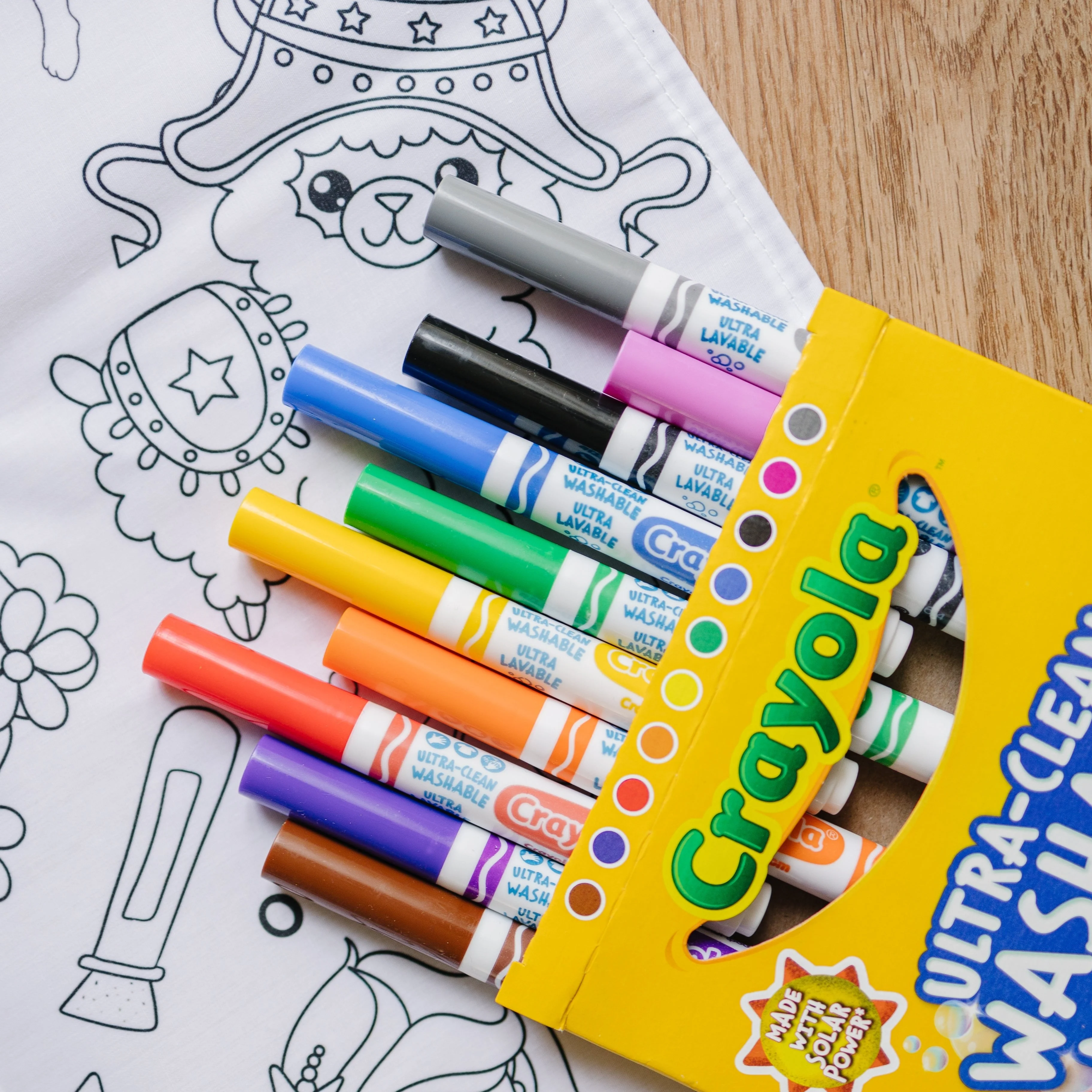 Fantasy Washable Coloring Tablecloth- Reusable Coloring Activity - Image 6