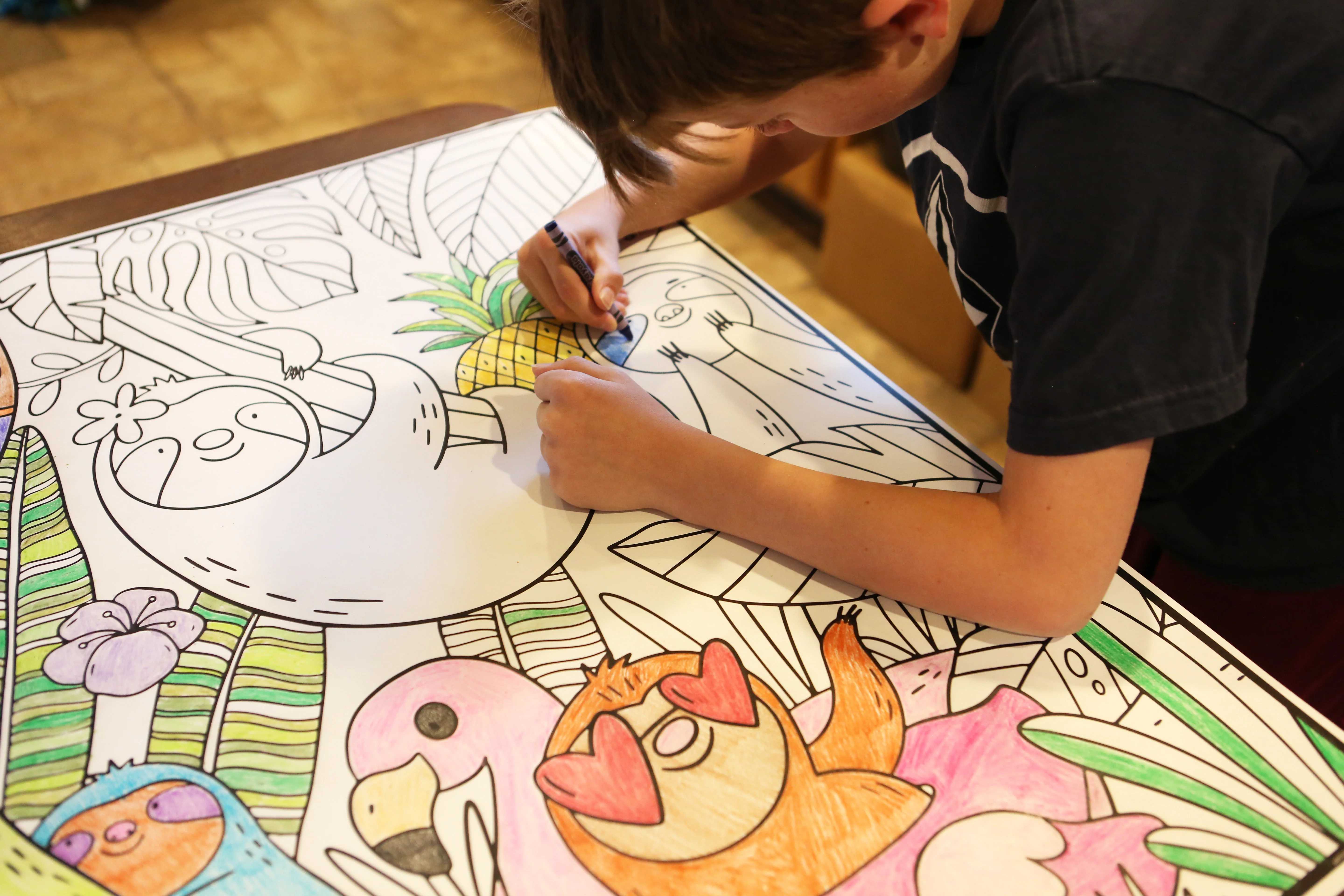 Silly Sloths Giant Coloring Poster- Large Open Design, Stress Free Coloring Wall Art Poster - Image 7