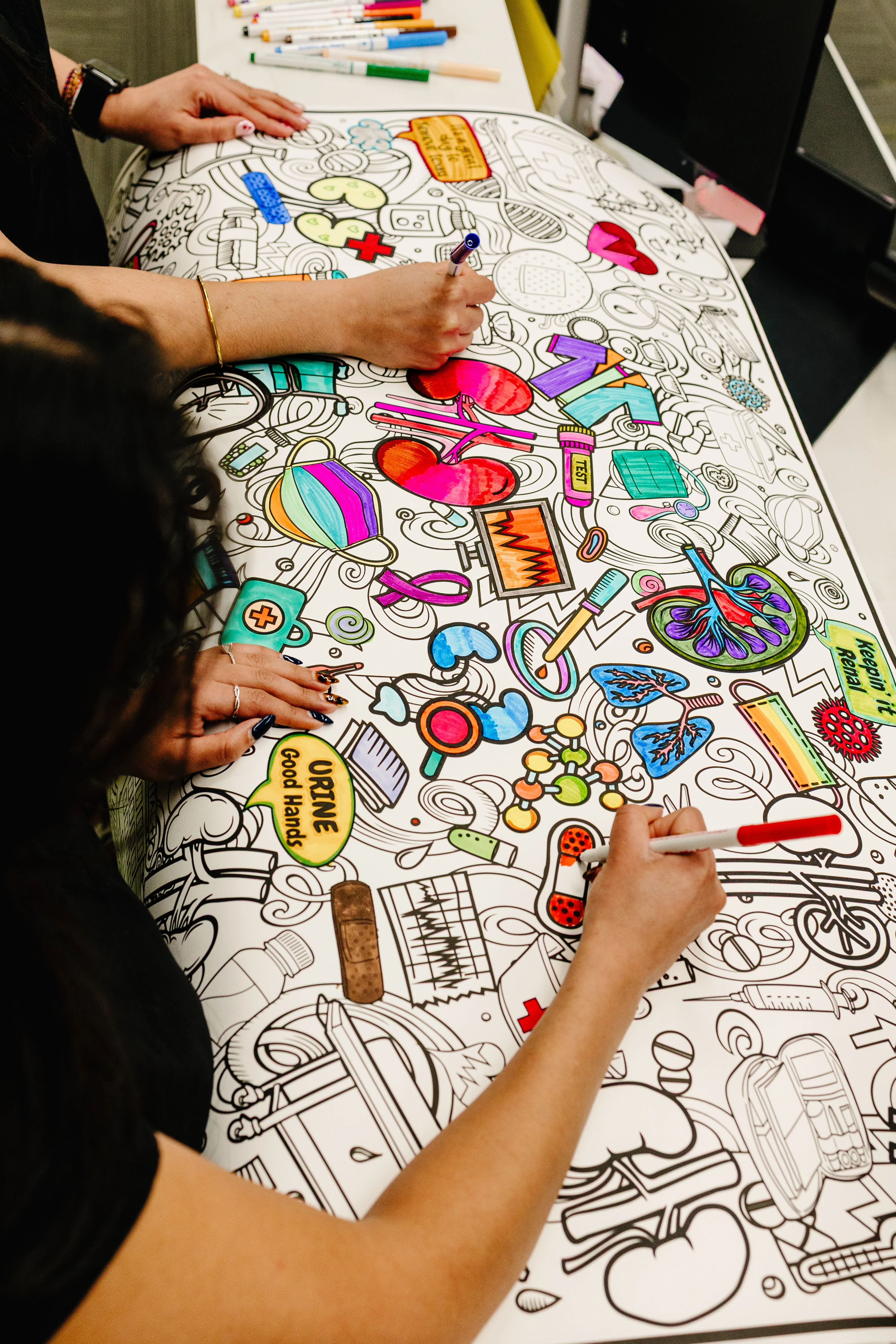 Kidney and Dialysis Awareness-Kidney & Dialysis Awareness Coloring Poster – Nephrology Appreciation & Patient Engagement Activity - Image 9