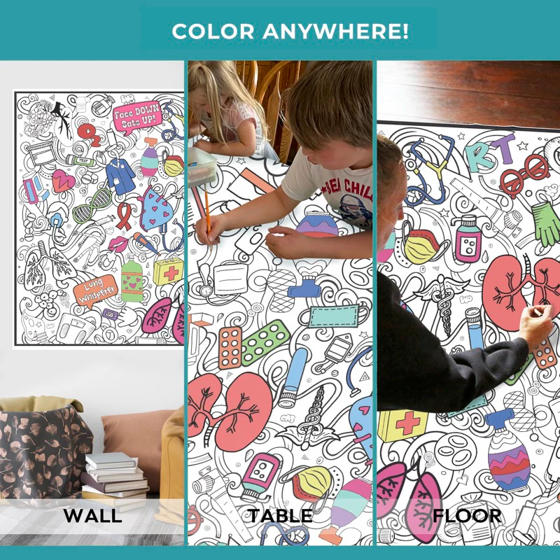 Respiratory Therapy Week Group Coloring Poster – Healthcare Appreciation Activity for Respiratory Therapists - Image 11