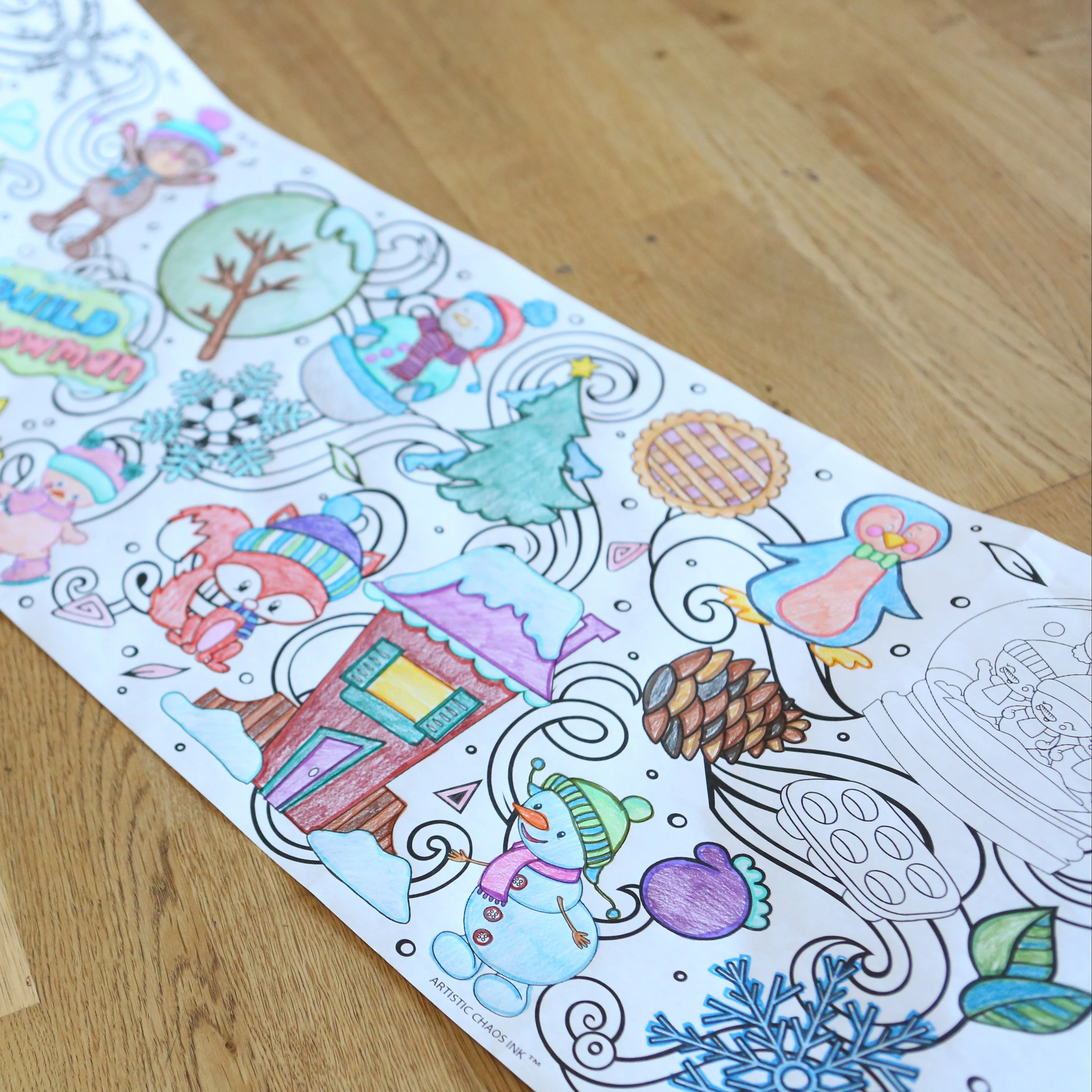 Winter Wonderland 18-Foot Coloring Roll - Image 7